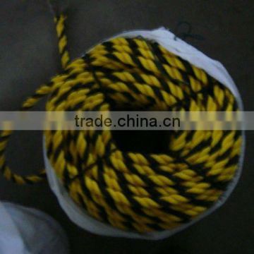 yellow and black twisted rope