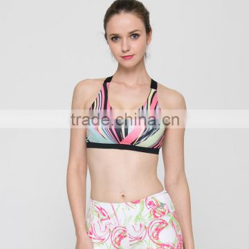 Sports Yoga suits bra Pants sets Women's jumpsuit running fitness Wholesale printed yoga wear