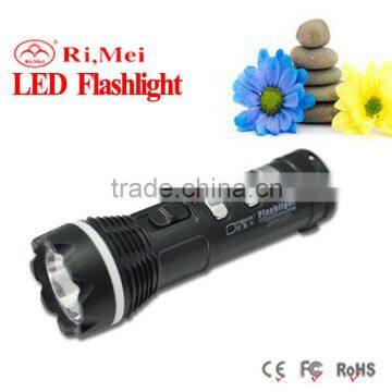 blcak led flashlight China manufacturer