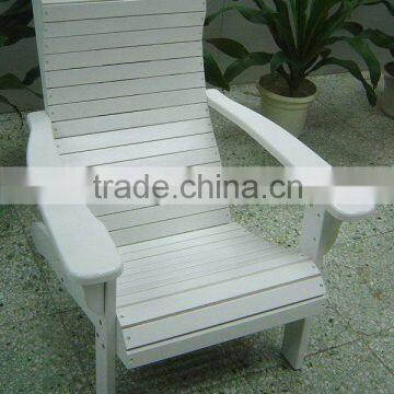 ZY179 comfortable Wooden lounge Beach Chair in white