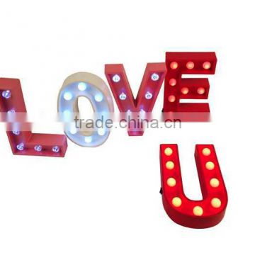 Factory direct production led letters light wedding decoration light wedding letters light
