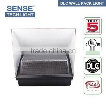 2016 DLC approved 5 years warranty outdoor 90W LED Wall Pack Light with high lumens