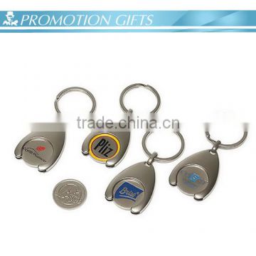 promotion trolley coin keychain