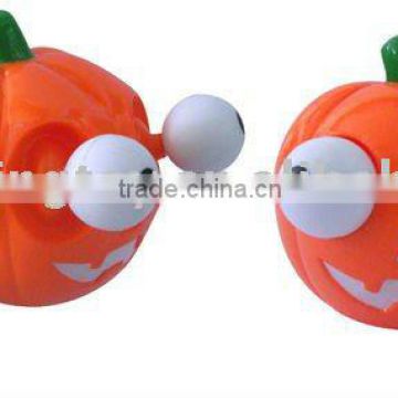 Promotional squeeze pumpkin keychain toys for halloween