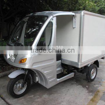 Closed cargo three wheel motorcycle for sale