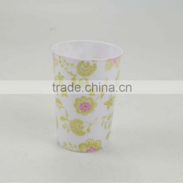 plastic gold flower cup