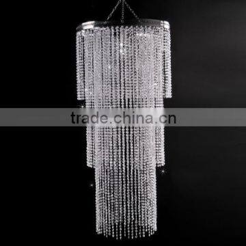 H-3 Three layers of shiny crystal droplight/wholesale party chandeliers