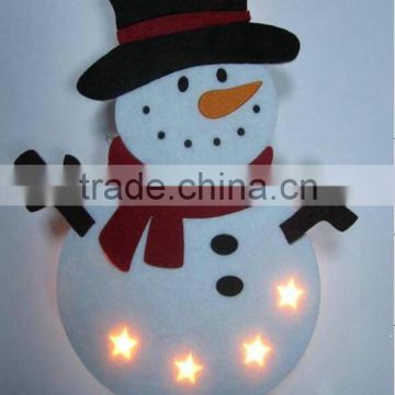 battery opperated Suction Fabric christmas snowman