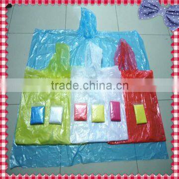 Custom Promotional Disposable Emergency Adult Rain Poncho