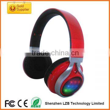 2015 Brand New Bluetooth Wireless LED Headphones with Mp3 Player