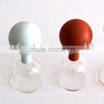 Rubber Bulb Glass Suction Cups/Rubber suction glass cupping set