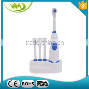 4 toothbrush head mini electrical toothbrush motor set with 2-AA batteries