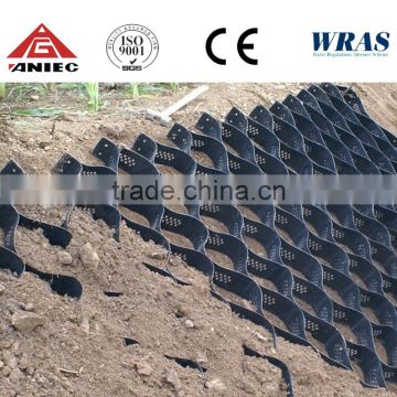 HDPE geocell/geogrid for driveway retaining wall