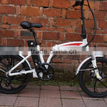 high quality electric 20'' folding bike one-piece aluminum alloy wheel