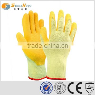 sunnyhope yellow industrial latex glove,working latex hand gloves