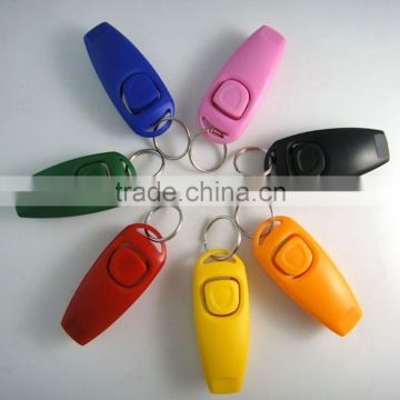 hot PET OBEDIENCE CLICK /whistle TRAINER dog cat horse bird click obedience clicker with strap