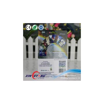 Custom Printed Plastic Card with Inside Key Tag, QR Code & Barcode, China Manufacturer
