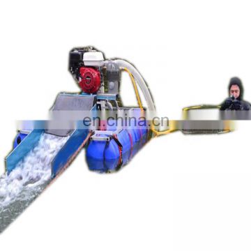 Mini gold dredging adn sand pumping with Honda engine for gold suction and separating