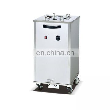 Electric heating plate warmer cabinet, commercial restaurant plate warmer cart