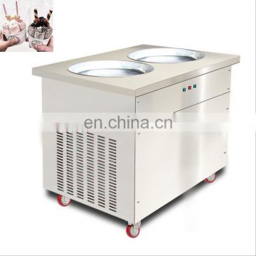 Stainless Steel Thailand style Rolled Fry Ice Cream fried ice cream roll machine