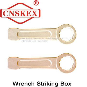 Explosion-proof and sparkless percussion box wrench tool
