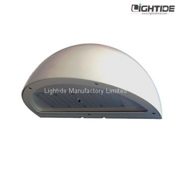 Lightide's White External LED Wall Pack Lights for Security & Parking Lot Lighting, 100-277vac, 80W & 5 Years Warranty
