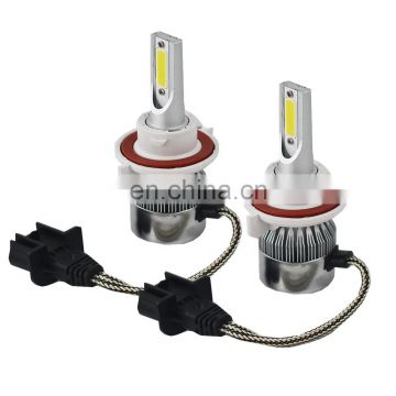 2PCS C6 H13 9008 54W 5200LM Car LED Headlight Bulb Set COB Chip 6000K HID White