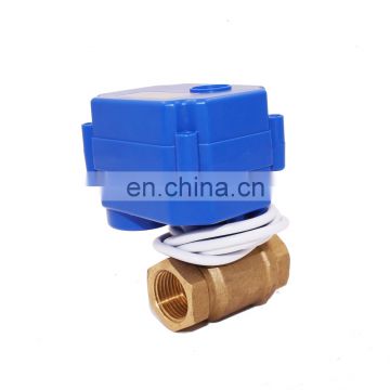 electric 3wires 2way 3way control dn8 dn15 dn20 dn25 ball valve for water irrigation