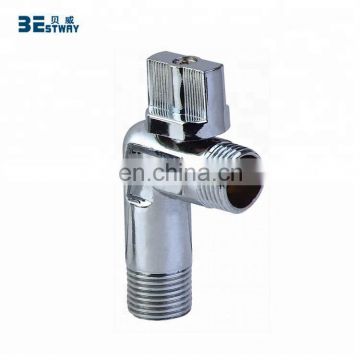 Chrome plated slow-open brass water angle valve
