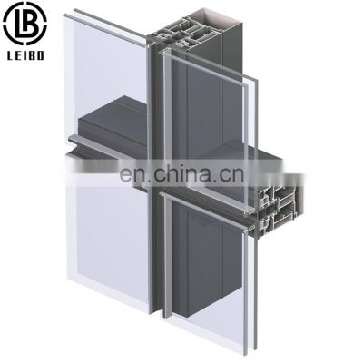 High quality good price aluminum frame glass curtain walls for building exterior