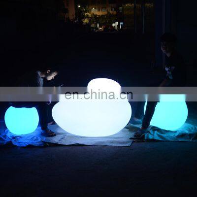 glow in the dark pool balls /Garden Outdoor Remote Controlled Multi Color luminous ball Orb Sphere Light led stepping stones