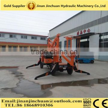 6-18m diesel power hydraulic articulated trailer towable boom lift for sale