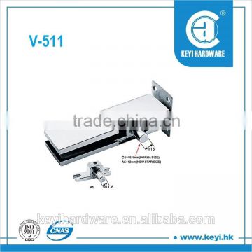 V-511 Glass door clamp/ glass patch fittings on the top