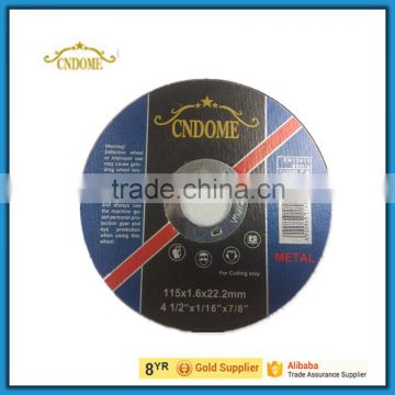 4 1/2 inch diamond cutting wheel for metal and inox with double nets with EN12413