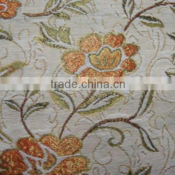 Middle East Jacquard Polyester and Cotton Big Flower Design Fabric DMF-0115