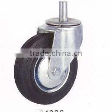 high quality steel core rubber Caster