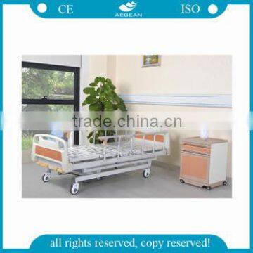 silent wheel AG-BMS001 5 function manual adjustable hospital sick bed for patients