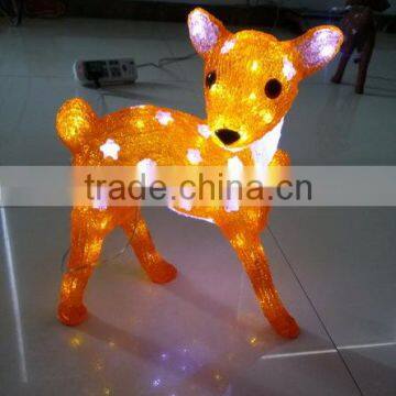 hot sale 3D acrylic deer motif LED christmas light decoration outdoor light