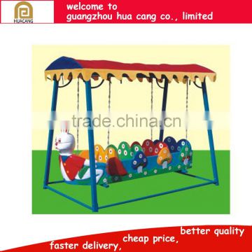 leisure outdoor metal swing sets for kids