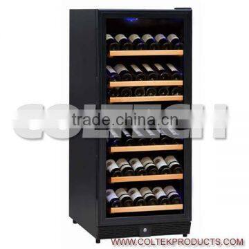 dual wine cooler,111 bottles