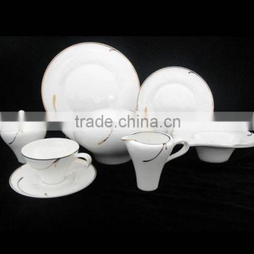 on sale diamond micro platinum silver bone china porcelain ceramic dinner set