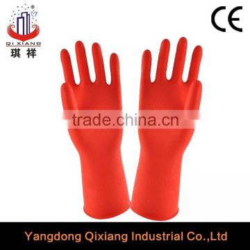 manufacturer for flocklined rubber household latex gloves/rubber glove