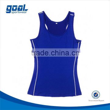100% polyester college fitness yoga vest tank tops dry