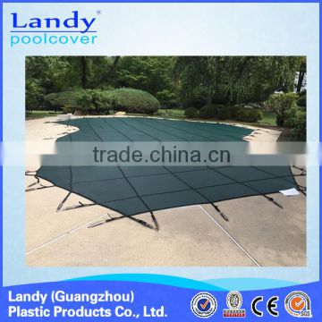 Safety plastic swimming pool cover