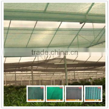 dark green agriculture sun shade cloth knitted with round wire /knitted plastic sun shade cloth
