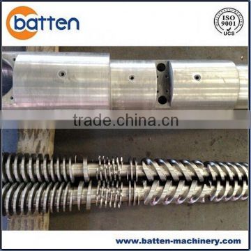 PVC Pipe extruder screw and barrel/ 55/110 Conical twin screw and barrel
