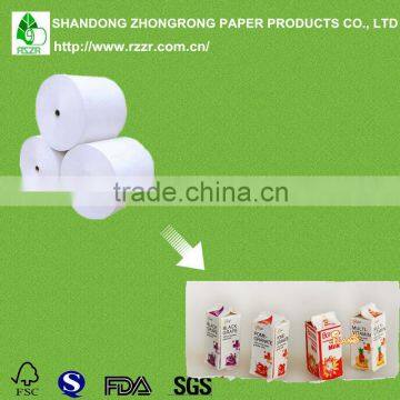 20+290+20gram fresh juice box packaging paper with pe coated paper