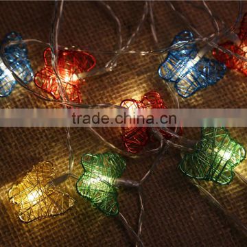Colorful Butterfly Cotton and Iron Handmake LED String Light For Home decor
