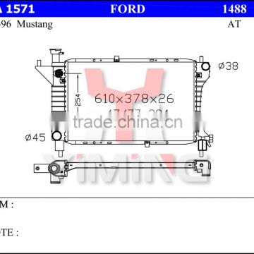Auto radiator for Fordd Mustang 94-96 AT 26mm