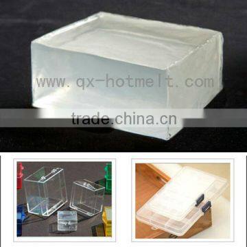 2013 Beauty and excellent hot melt adhesive for Transparent Box